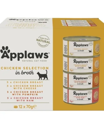 Applaws Cat Dåsemad  Chicken Selection In Broth 12   70g