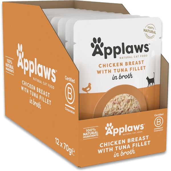 Applaws Cat Pouch Chicken Breast With Tuna Fillet 12 Pouches