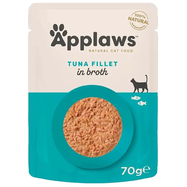 Applaws Cat Pouch Tuna Fillet In Broth 12 Pouches