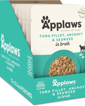 Applaws Cat Pouch Tuna Fillet With Anchovy  12 Pouches