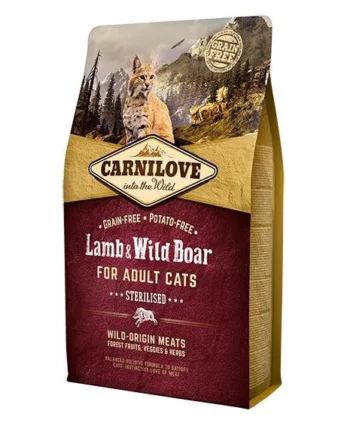 Carnilove Cat Sterilised Lamb   Boar    Kg