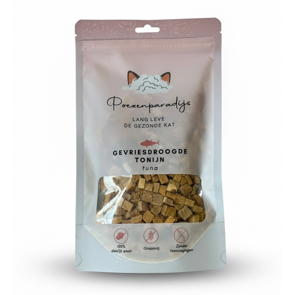 Cat Paradise 100 Frysetørret Tunfisk Til Katte Og Hunde