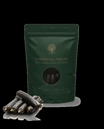 Essential Finest Duck  Herbs   Apple Sausages    Stk
