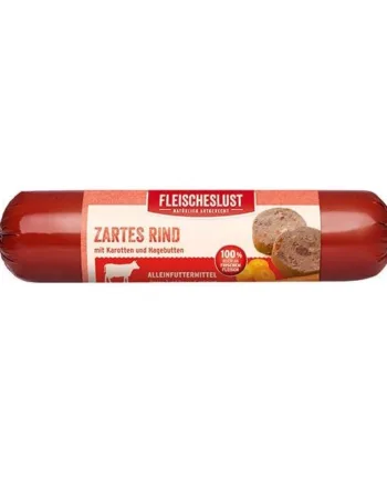 Fleischelust Pølse Med Okse  Gulerod Og Hyben  800g