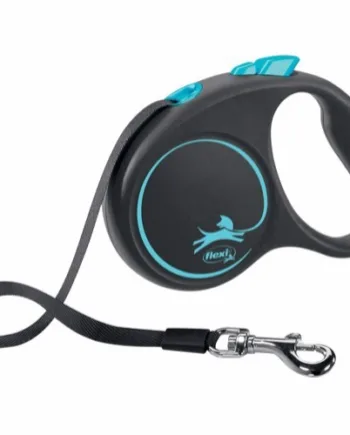 Flexi Black Design  Bånd Line  Blå  5m  Max 15 Kg