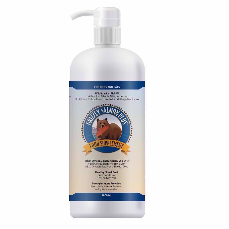 Grizzly Vildlaksolie Plus 500 Ml