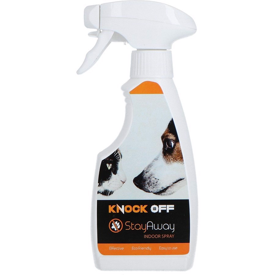 Knock Off Gå Væk Hund Kat Stay Away Spray Til Indendørs Brug 250ml