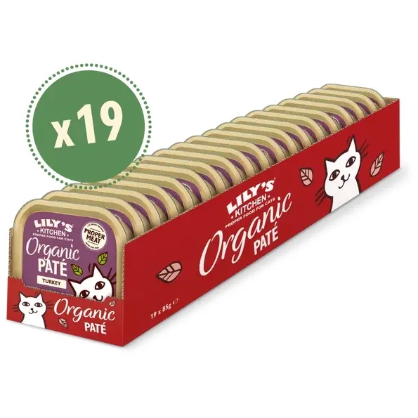 Lilys Kitchen Paté Cat Organic Turkey 19x85g