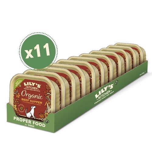 Lilys Kitchen Paté Organic Beef Supper 11 150g