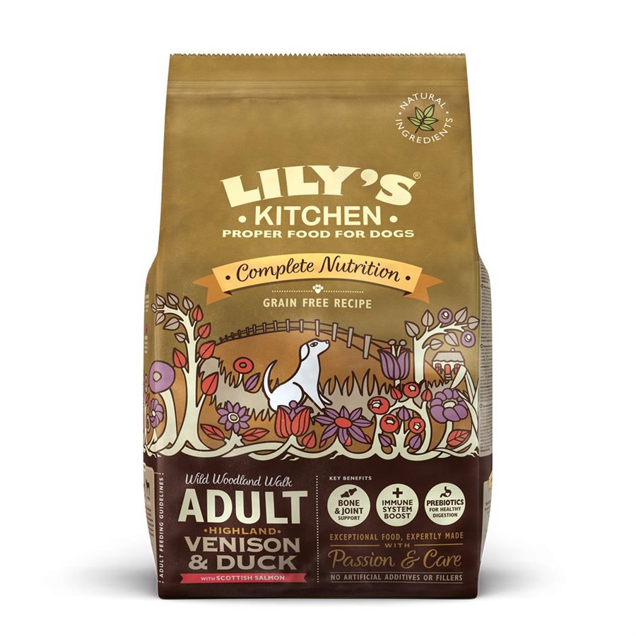 Lilys Kitchen Tørfoder Adult Venison Duck Kg