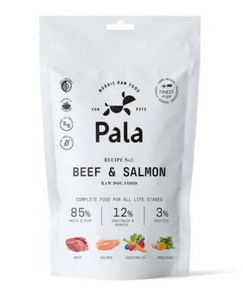 Pala Raw Dog Food Beef   Salmon  100g