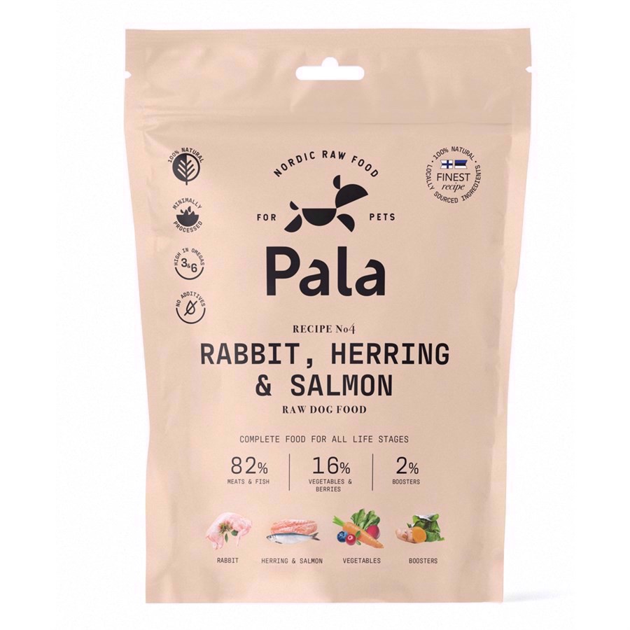 Pala Raw Dog Food Rabbit Hering Salmon 400g