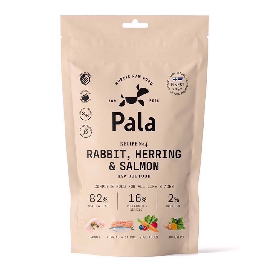 Pala Raw Dog Food Rabbit Hering Salmon 100g