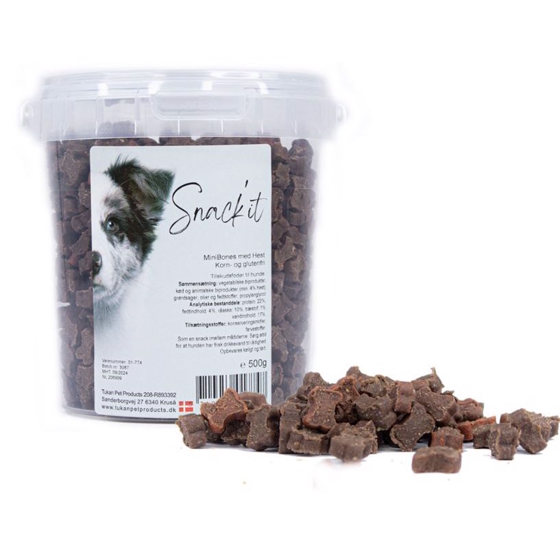 Snackit Semi-moist Mini Bones Hest 500g