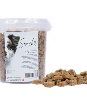 Snackit Semi-moist Mini Bones  Kylling  500g