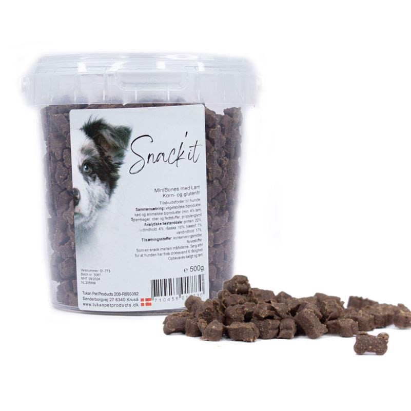 Snackit Semi-moist Mini Bones Lam 500g