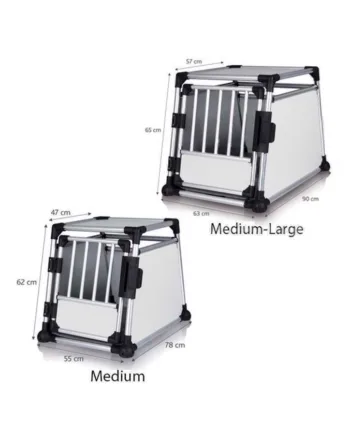 Transportbur Til Hunde  Aluminum  55    62    78 Cm