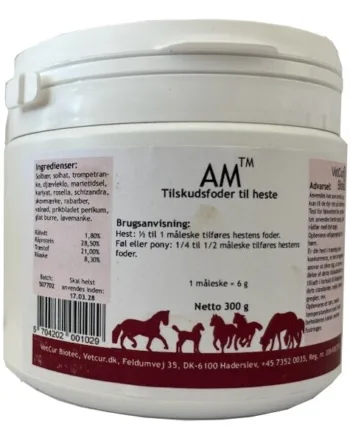 Vetcur Am Pulver Tilskud Til Hest  300g
