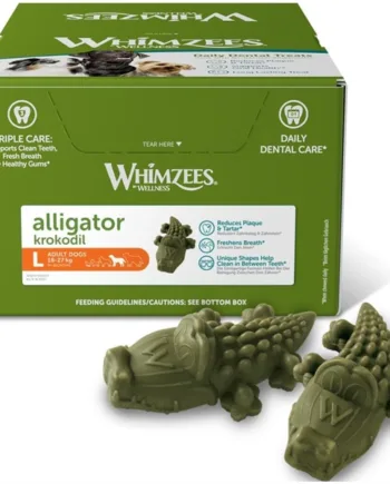 Whimzees Alligator Dental Stick Large  Kasse Med 30 Stk