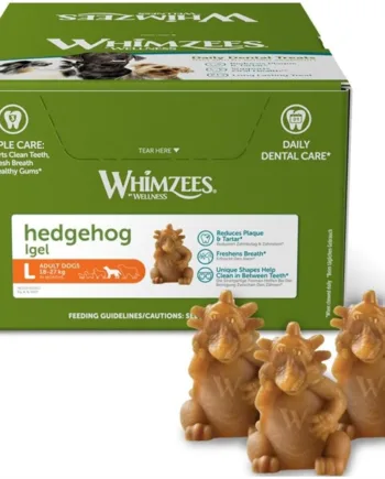 Whimzees Hedgehog Dental Treat  Large Kasse Med 30 Stk