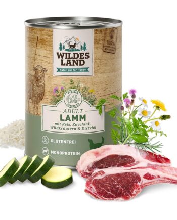 Wildes Land Classic Lam Dåsemad Til Hunde  400g