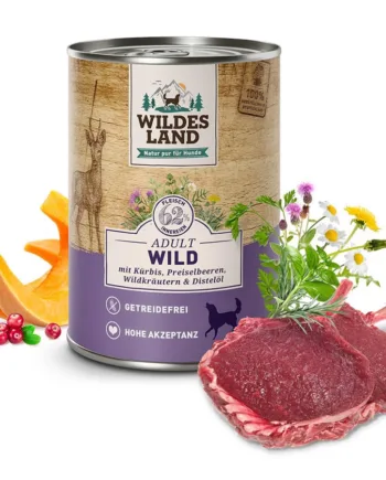 Wildes Land Classic Vildt Dåsemad Til Hunde  400g