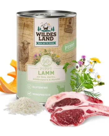 Wildes Land Puppy Lam Og Ris Dåsemad  400g