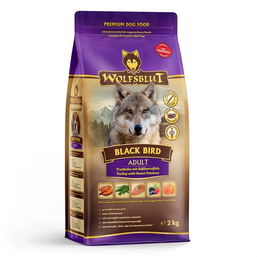 Wolfsblut Black Bird Adult Med Kalkun Kg