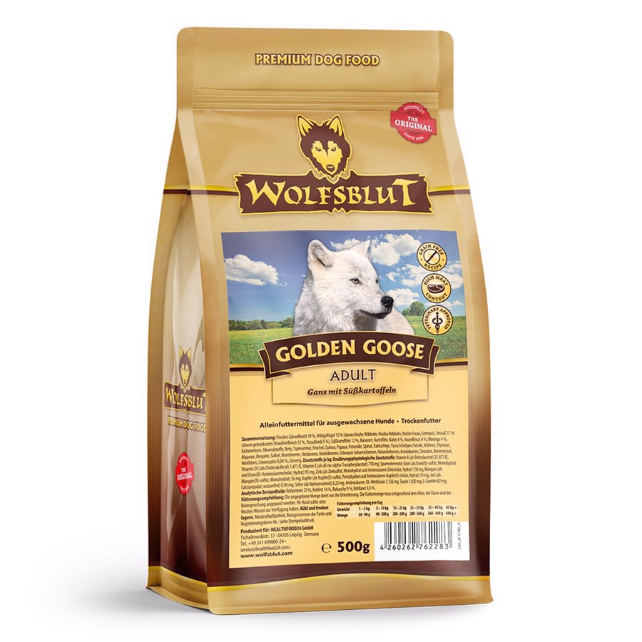 Wolfsblut Golden Goose Adult Med Gås 400g