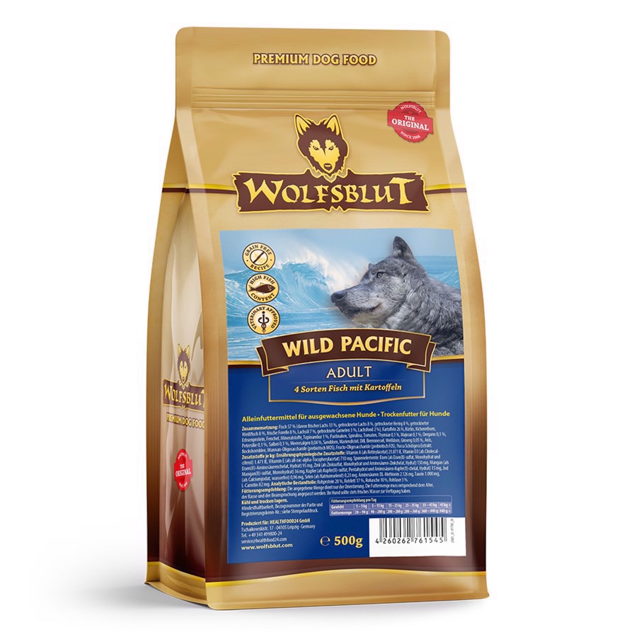 Wolfsblut Wild Pacific Adult Med Fisk 400g