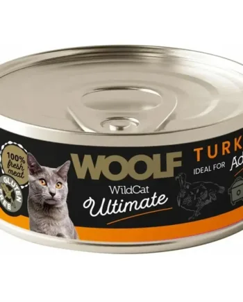 Woolf Ultimate Turkey  Dåsemad Til Kat  12 Dåser   85g