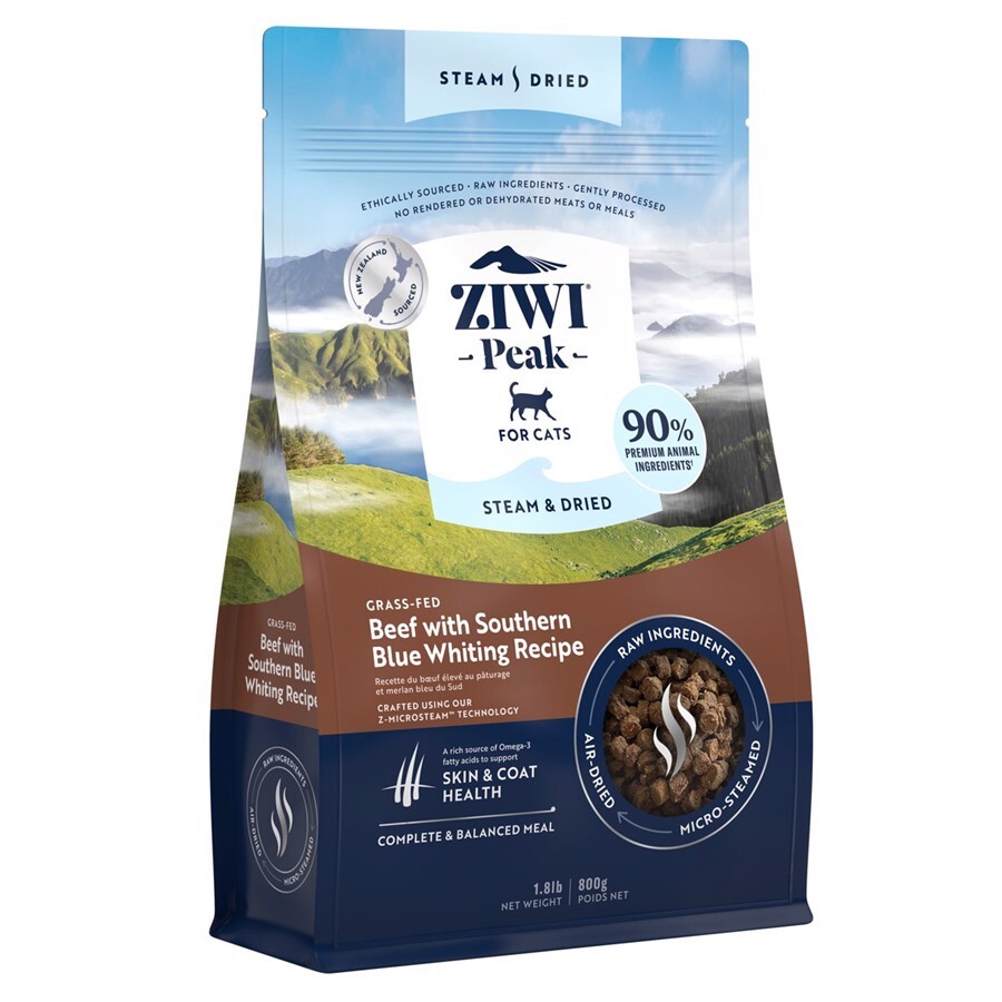 Ziwipeak Cat Steam Dried Beef 800g