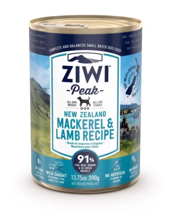 Ziwipeak Dog Mackerel   Lamb Dåsemad  390g