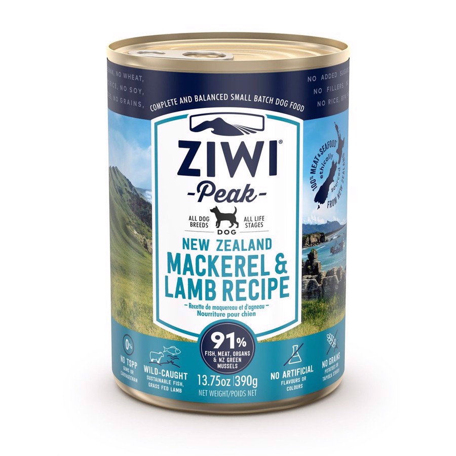Ziwipeak Dog Mackerel Lamb Dåsemad 390g