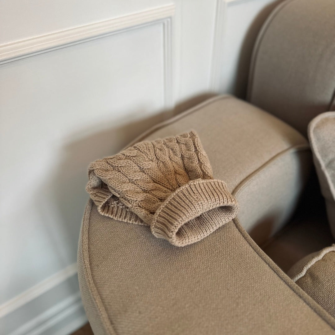 Hunde Striktrøje Beige Small   21-23cm