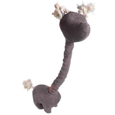 Akudim      Home Giraf   Fløjl  20x52cm  Farve : Grå Hundelegetøj Bomuld Quot Quot Polyester Alt Til Hunden