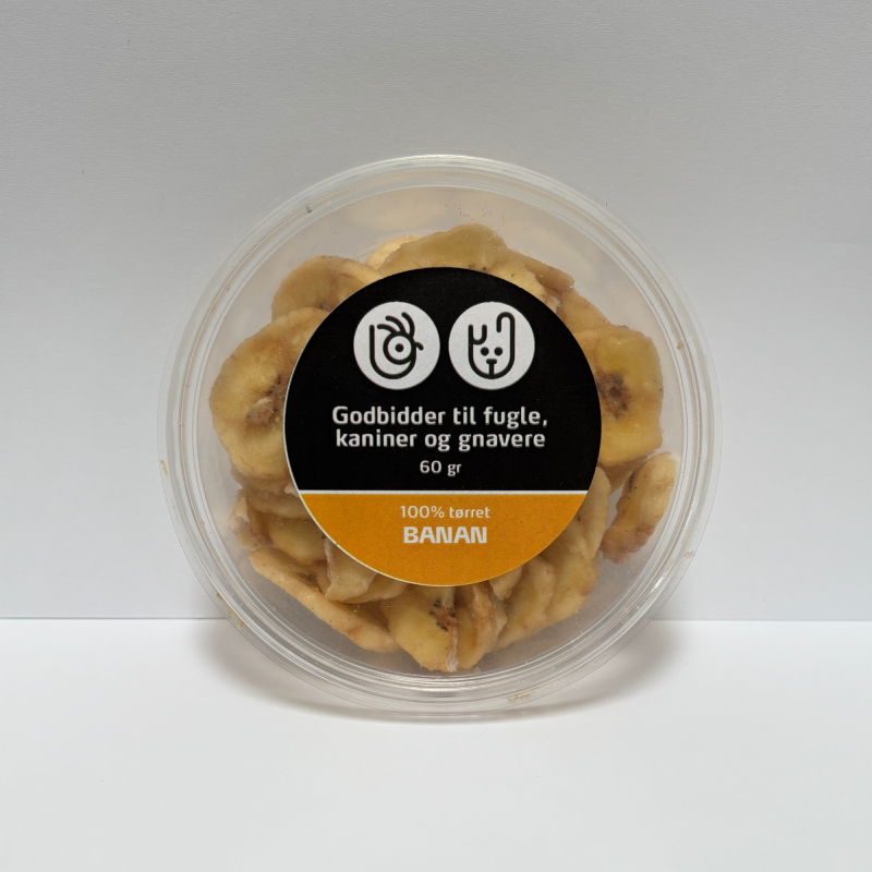 100  Tørret Banan Snack Til Gnavere