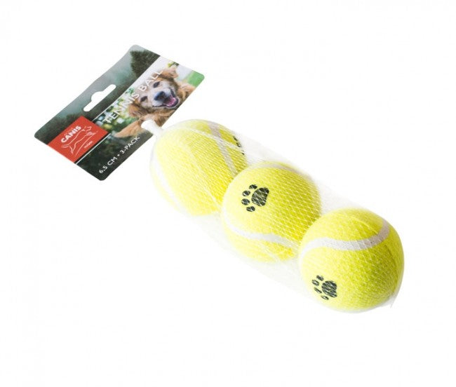 Petcare  Active Canis Tennisbolde     Cm   -packhundelegetøj Hundelegetøj Gummi  Vinyl Og Latex Quot Quot Filt Spar Stort På Alt Til Dit Kæledyr Op Til 50