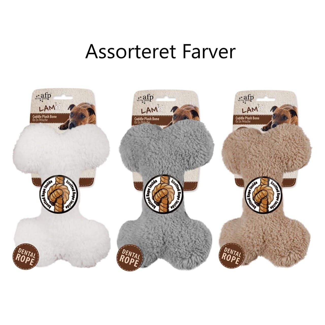 Meldgaard  Afp Lamb Dog Plush Bone 23cm Hundelegetøj Plys Quot Quot Polyester Alt Til Hunden
