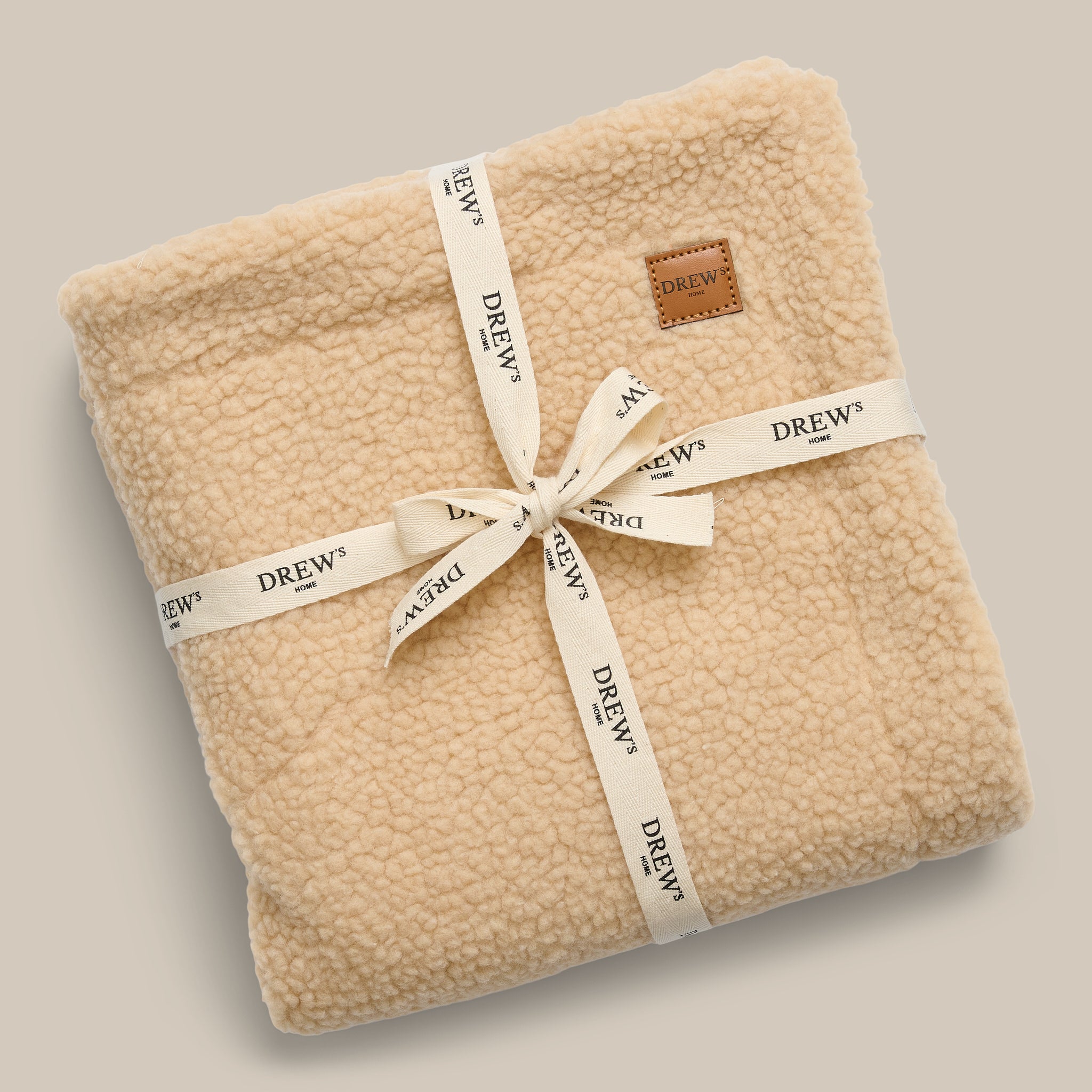 Beige   Hundetæppe   Teddy Fleece