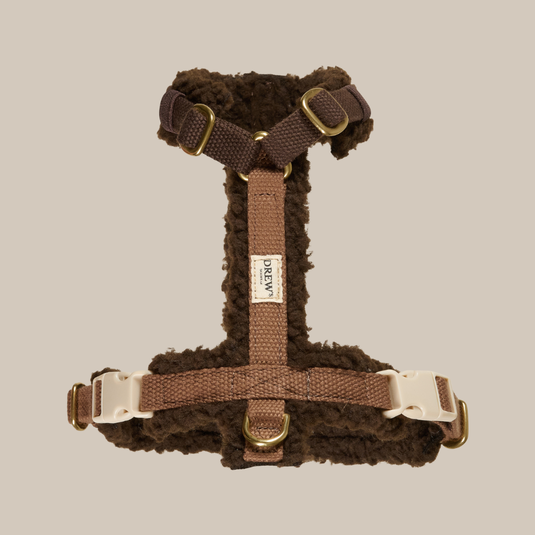 Brun   Blød   Justerbar Hundesele  Teddy  Xs