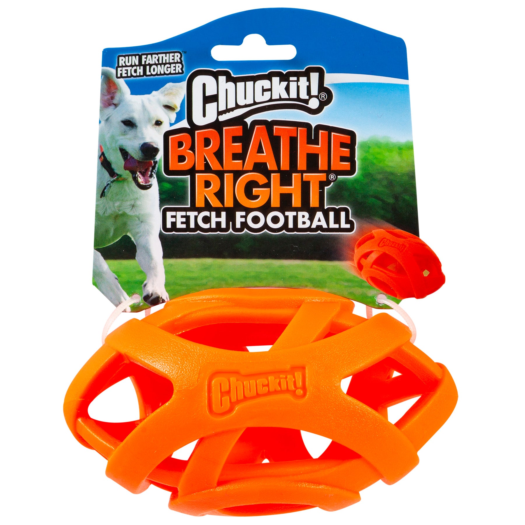 Whesco Chuckit Breathe Right Fetch Football  14 Cm Hundelegetøj Tpr-gummi Spar Stort På Alt Til Dit Kæledyr Op Til 50