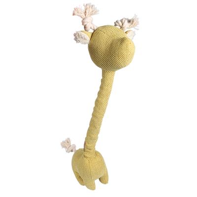 Akudim      Home Giraf   Chenille  20x52cm  Farve : Gul Hundelegetøj Bomuld Quot Quot Polyester Alt Til Hunden