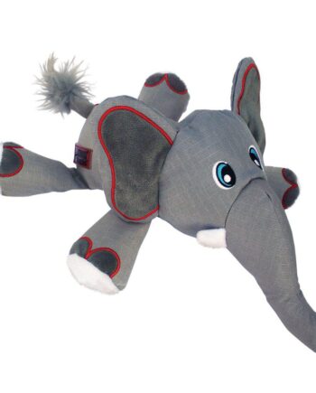 Kong Cozie Elefant 30x22x9 Cm Hundelegetøj Med Ultra-tex Materiale Og   Pivebolde For Hunde
