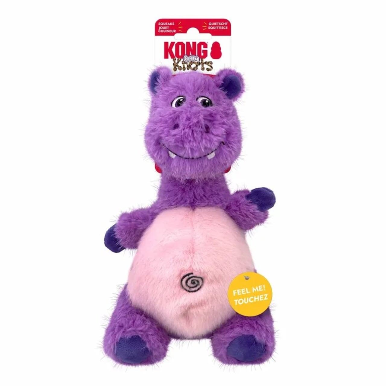 Imazo  Kong Knots Belly Hippo      Robust Og Sjov Flodhest Til Hunde Hundelegetøj Plys Spar Stort På Alt Til Dit Kæledyr Op Til 50