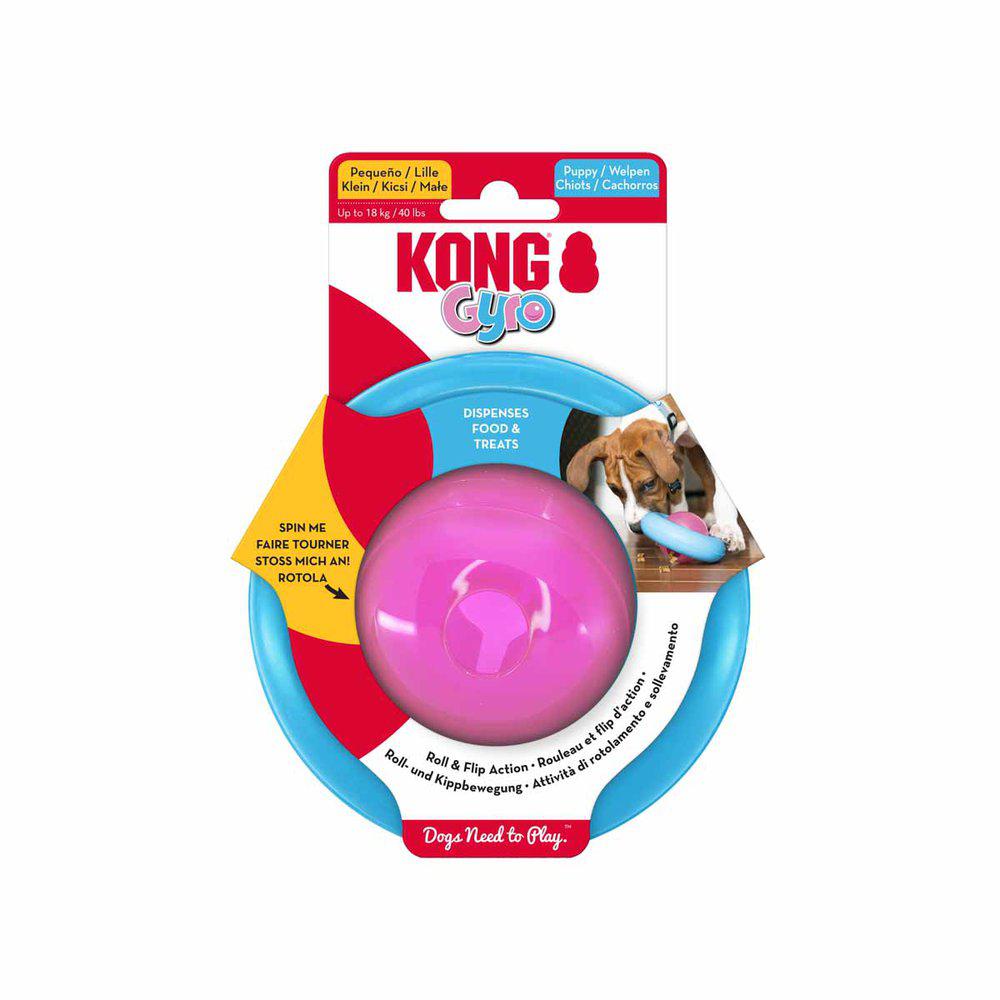 Imazo  Kong Puppy Gyro Mix7 5x13x13cm Hundelegetøj Robust Gummi Spar Stort På Alt Til Dit Kæledyr Op Til 50