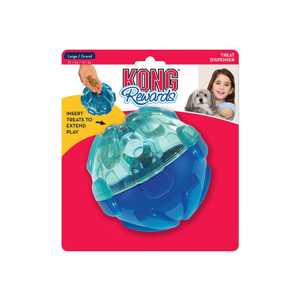 Imazo  Kong Reward Ball Large 12ø Cm Hundelegetøj Robust Gummi Spar Stort På Alt Til Dit Kæledyr Op Til 50
