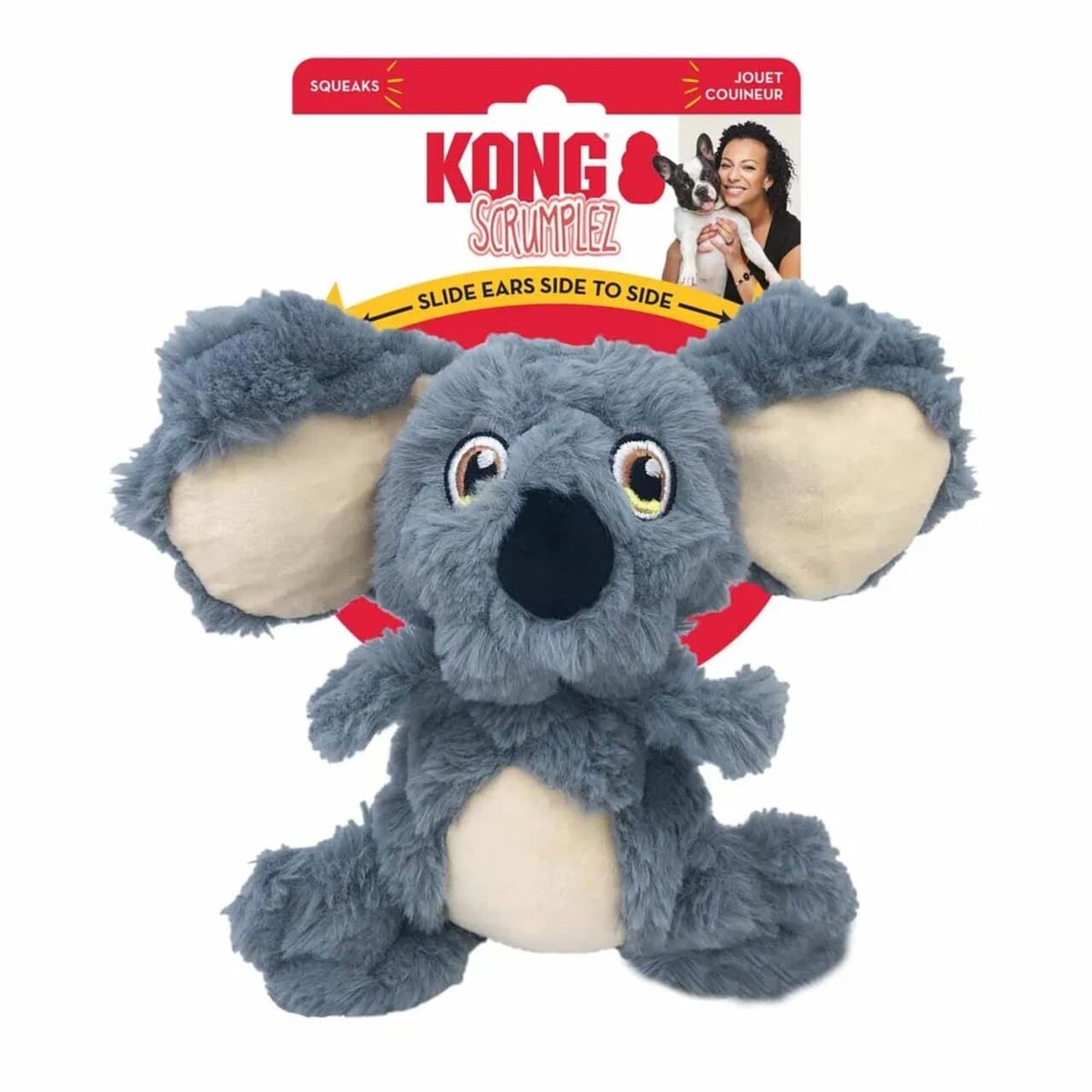 Imazo  Kong Scrumplez Koala    Sjov Og Blød Koala Til Interaktiv Leg Hundelegetøj Plys Spar Stort På Alt Til Dit Kæledyr Op Til 50