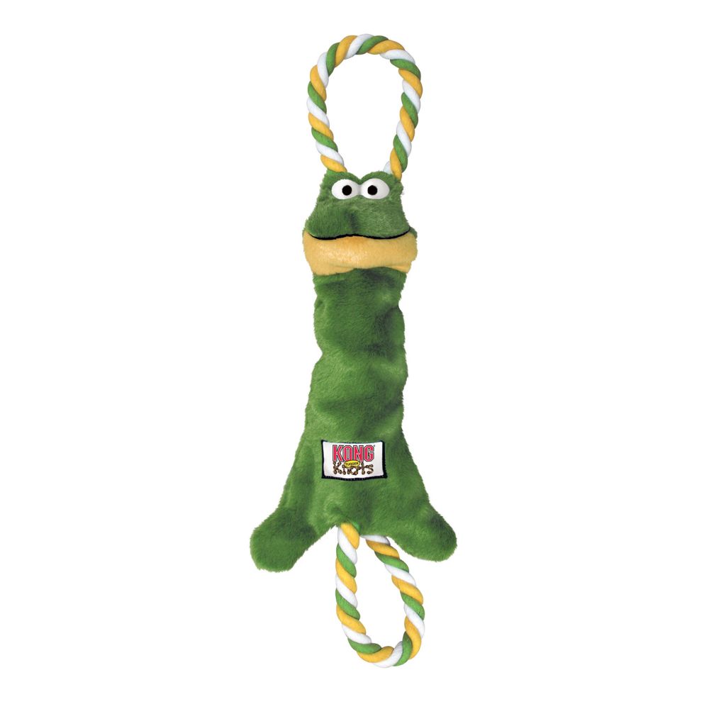 Imazo  Kong Tugger Knots Frø Hundelegetøj     39cm Hundelegetøj Polyester Quot Quot Plys Quot Quot Reb Spar Stort På Alt Til Dit Kæledyr Op Til 50