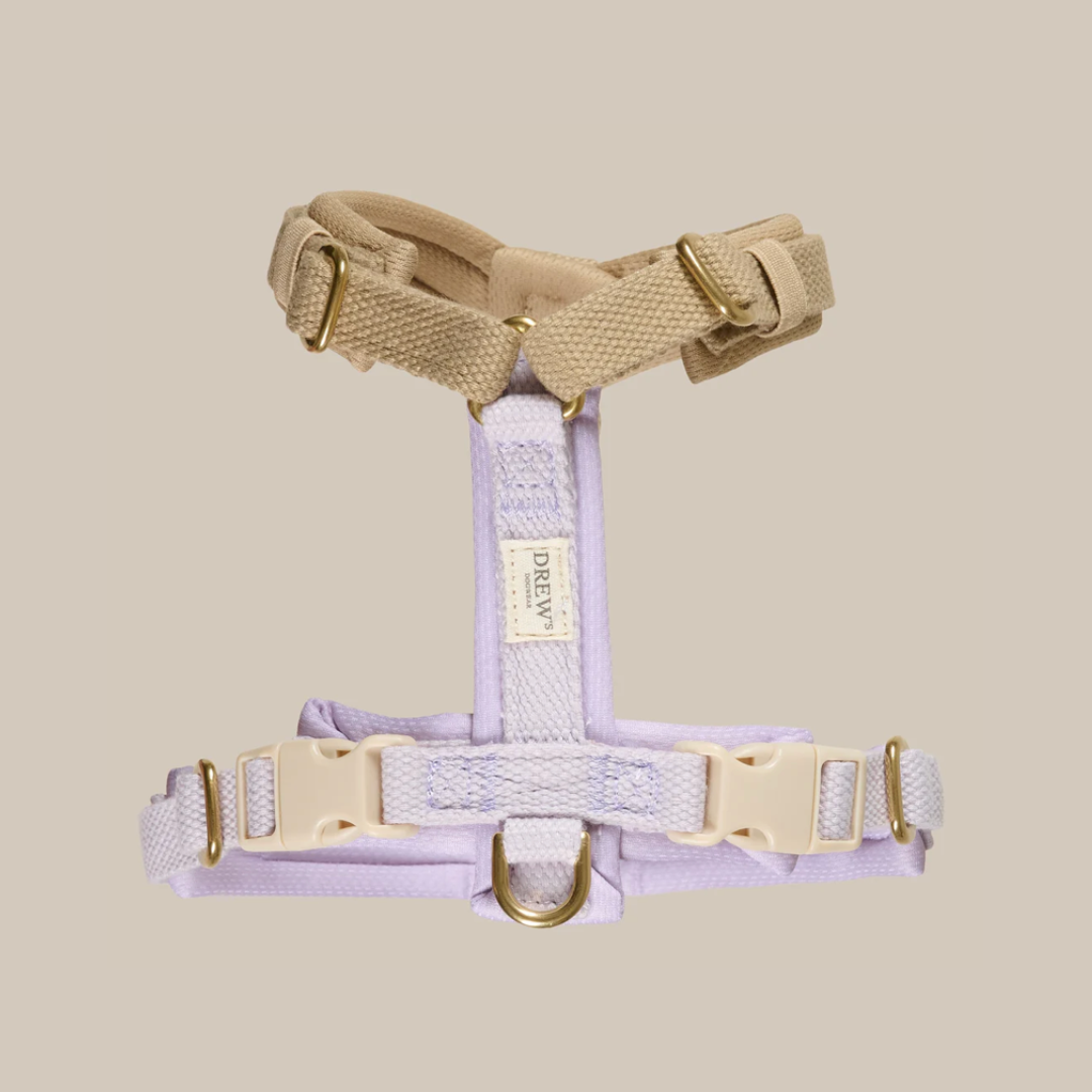 Lavender   Blød   Justerbar Hundesele  Pro  Xs
